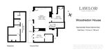 Floorplan for 3 Woodredon House, Two Bedroom Apartment