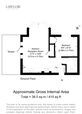 Floorplan for 2 Woodredon House, One Bedroom Apartment