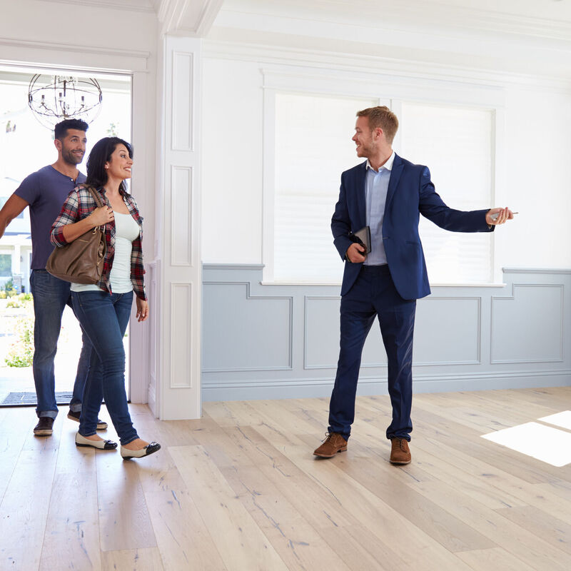 Showing people around a development property