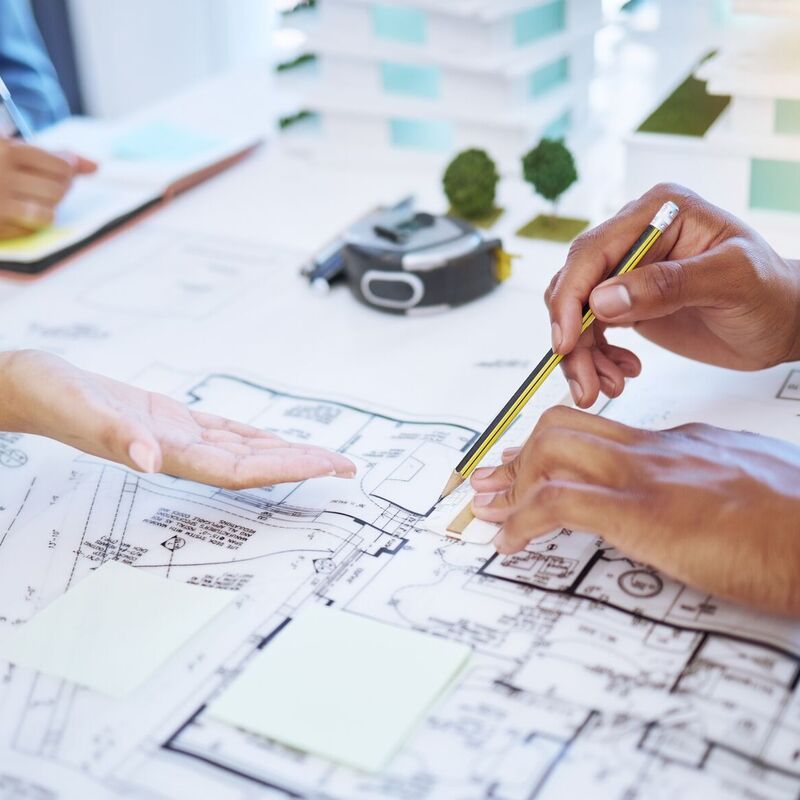 Looking at floorplans of a new development property
