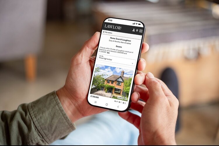 Looking at My Lawlors account on mobile phone