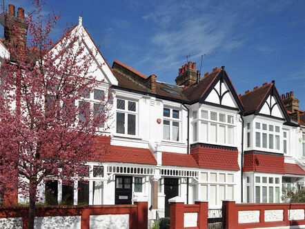 Typical London row of houses